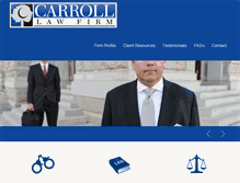 Tablet Screenshot of carrolllawfirm.net