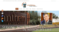 Desktop Screenshot of carrolllawfirm.com