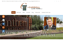 Tablet Screenshot of carrolllawfirm.com